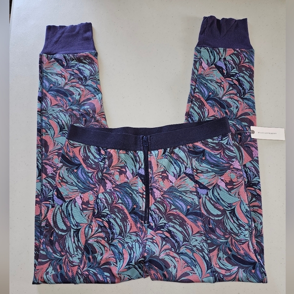 Anthropologie Samia Printed Zip Up Jogger Pant NWT Medium - Picture 2 of 6